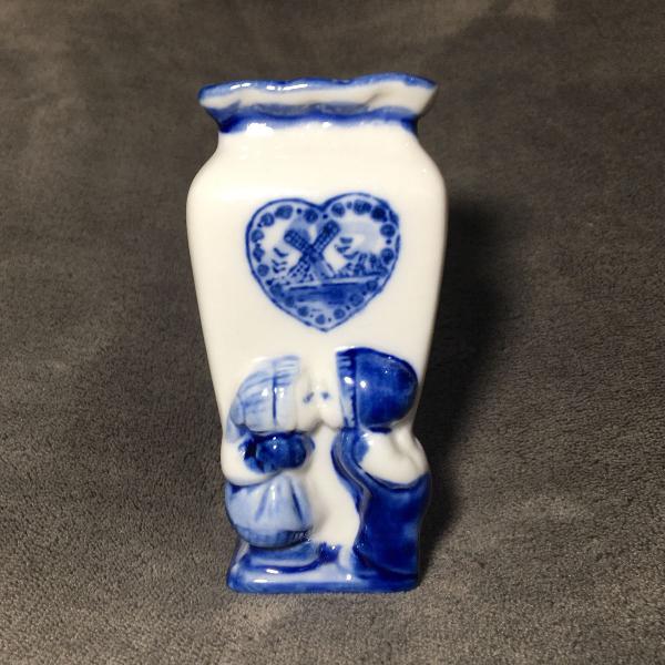 vasinho de porcelana azul holandês