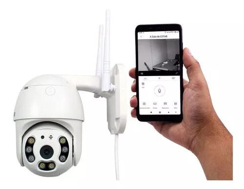 Camera Ip Dome Wifi Ptz Resistente A Água Externa (hd 360)