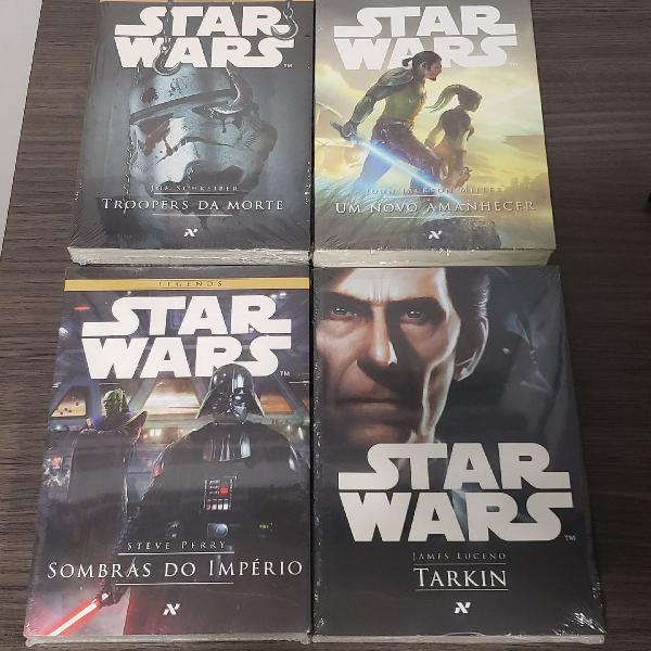 Coleção 4 livros Star Wars lacrados