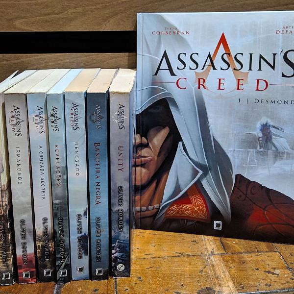 Coleção 7 livros + HQ Assassin's Creed