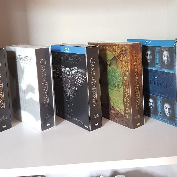 Coleção em blu-ray Game of Thrones temporadas 1-7