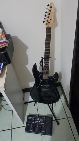 Guitarra + pedaleira boss me25