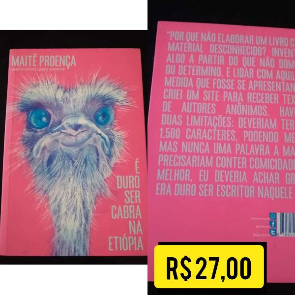 Livro É DURO SER CABRA NA ETIÓPIA- MAITÊ PROENÇA