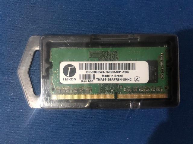 Memoria ddr4 4 giga para notebook nova leiam anuncio