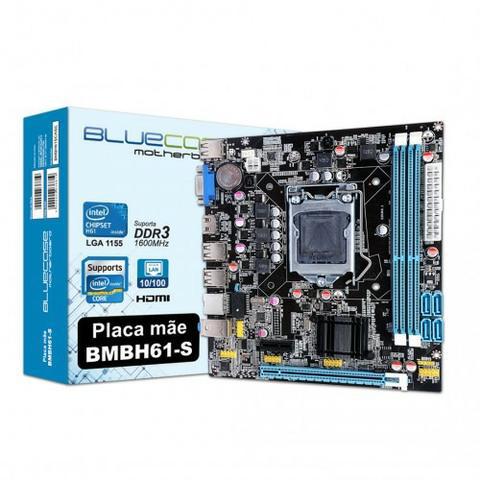 Placa-mãe Bluecase 1155 3ªGeração Intel I3/I5/I7 (leia a