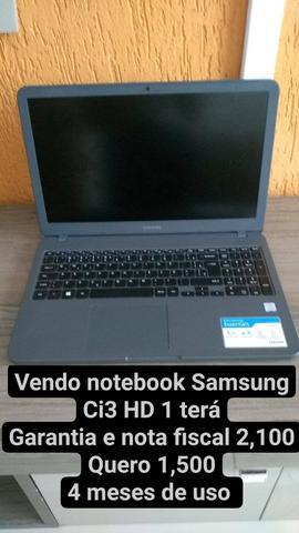 Vendo notebook ou troco notebook novo 4 meses de uso