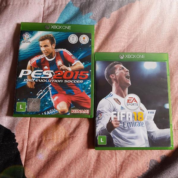 Xbox One Fifa 2018 bônus PES 2015 Original