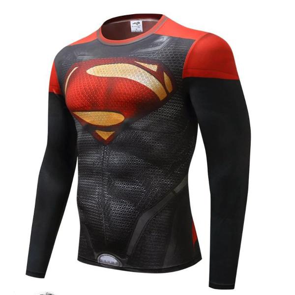 camisa de compressão superman corrida bike mma
