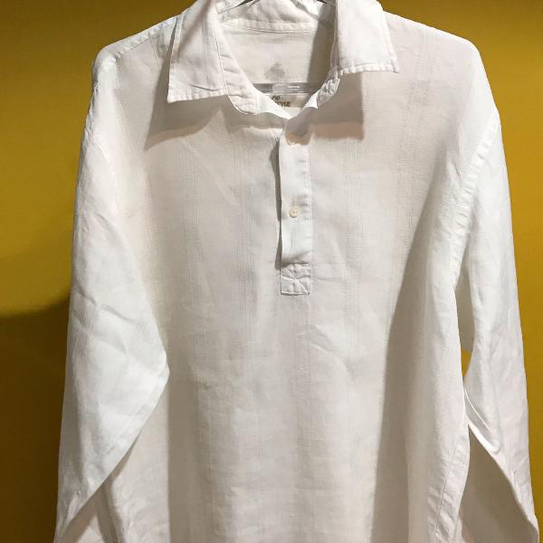 camisa linho estilo bata masculina