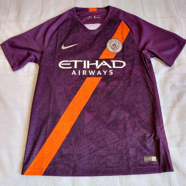 camisa manchester city away 2018 2019 s/n