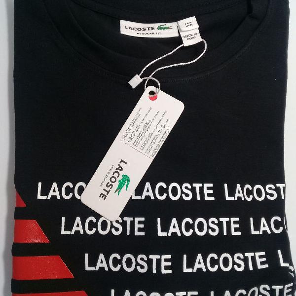 camiseta lacoste malha peruana