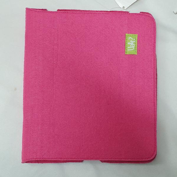 capa para iPad feltro pink