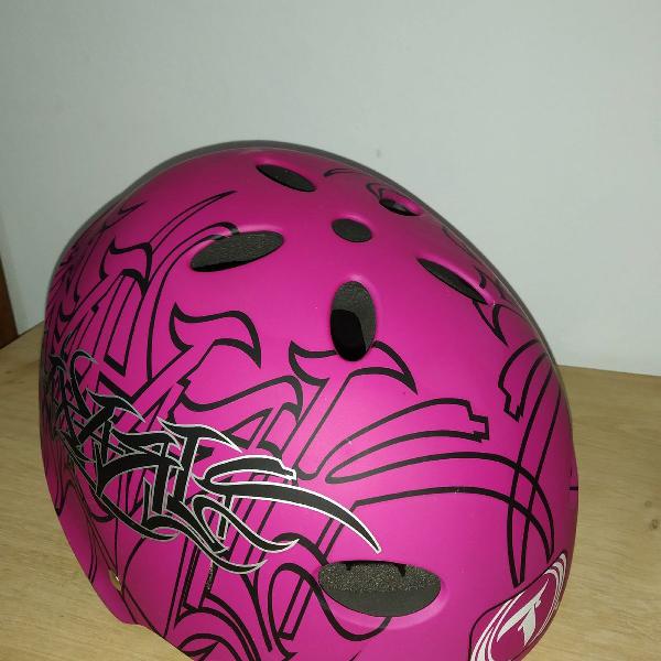 capacete traxart rosa