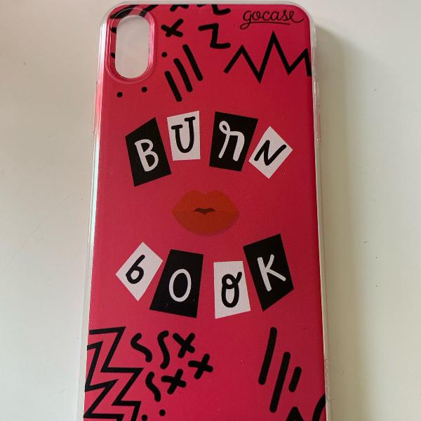 capinha go case iphone xs max the burn book