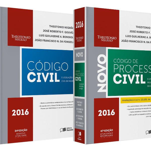 código civil e legislação em vigor + código de processo