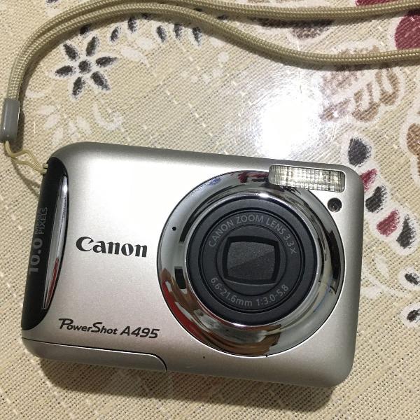 câmera canon powershot a495