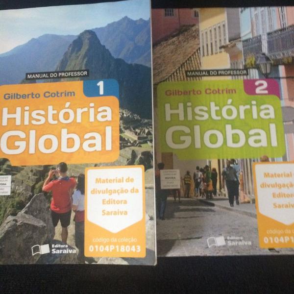 história global 1 e 2 - saraiva
