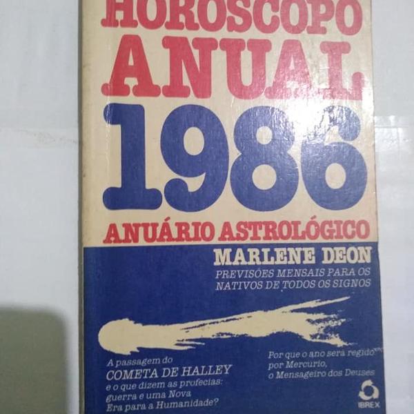 horóscopo anual 1986 - anuário astrológico - marlene deon