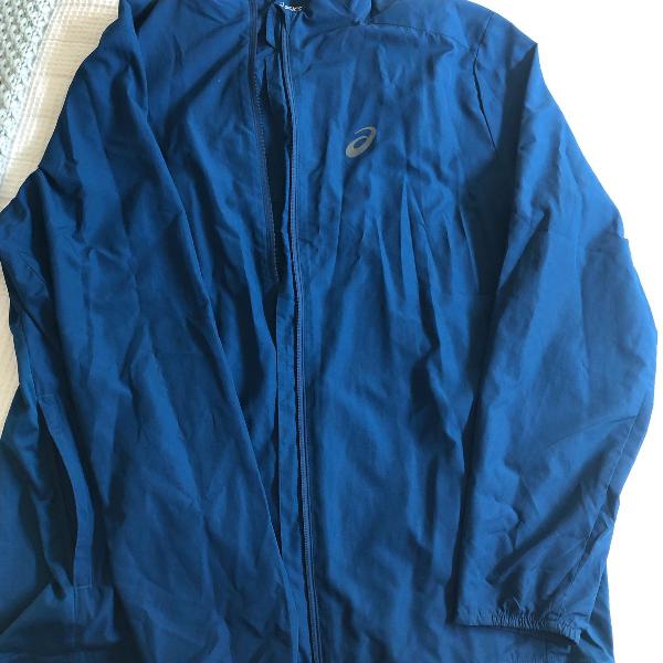 jaqueta azul asics motion dry
