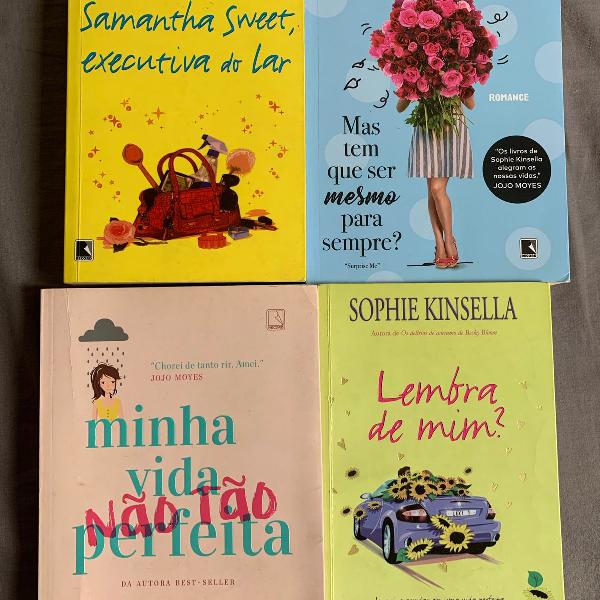kit 4 livros sophie kinsella