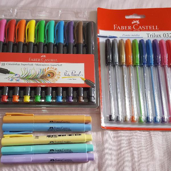 kit papelaria faber castell
