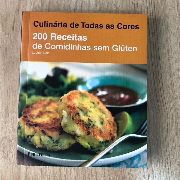 livro 200 receitas de comidinhas sem gluten