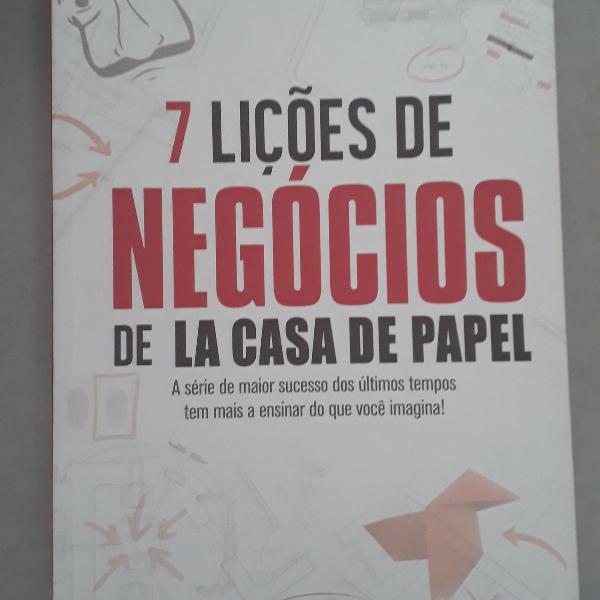 livro "7 lições de negócios de la casa de papel"