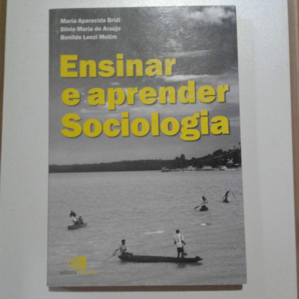livro ensinar e aprender sociologia - está como novo