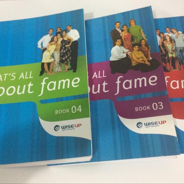 livros thats all about fame wiseup books 2,3,4