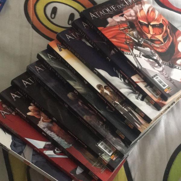 manga coleção incompleta ataque aos titãs