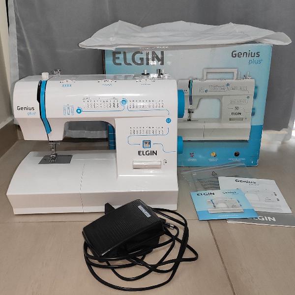 máquina de costura doméstica Elgin Genius plus