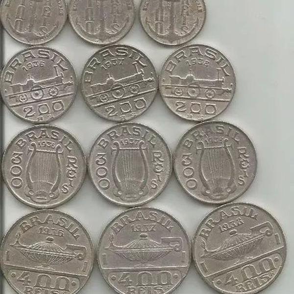 serie moedas brasileiros ilustres 1936-37-38