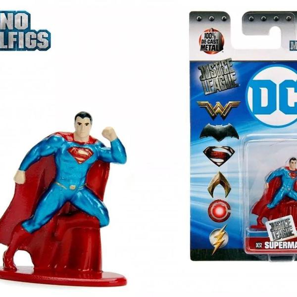 superman nano metalfigs justice league dc miniatura de metal