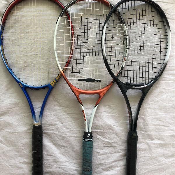 3 raquetes + raqueteira