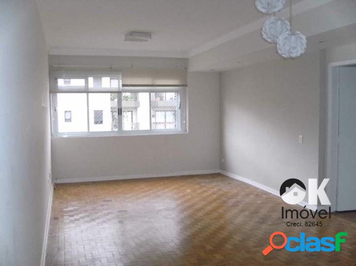 Apartamento: 120m², 3 quartos e 1 vaga – Higienópolis