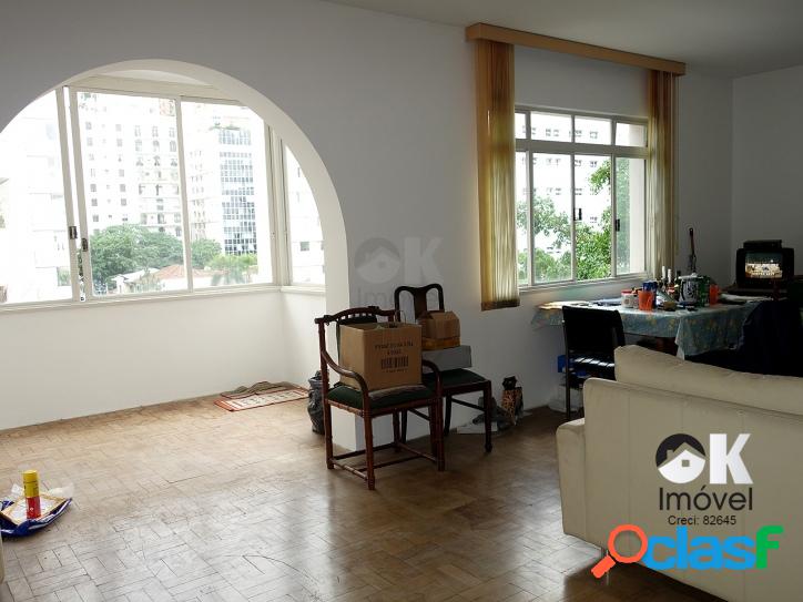 Apartamento: 160m², 3 quartos e 1 vaga - Jardim Paulista