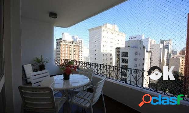 Apartamento: 195m², 3 quartos e 2 vagas – Jardim Paulista