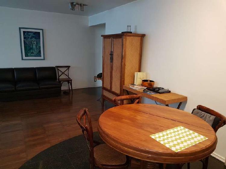 Apartamento excelente de 128 m2, com 1 suite + 2 quartos, 2