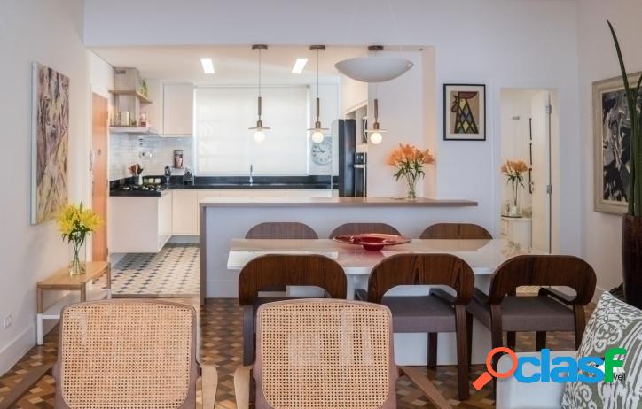 Apartamento reformado: 150m², 3 quartos e 1 vaga –