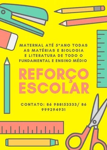 Aulas De Reforço Escolar Particulares!!!!!