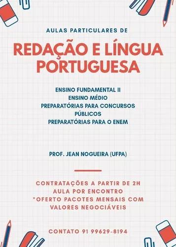 Aulas Particulares De Língua Portuguesa E Redação