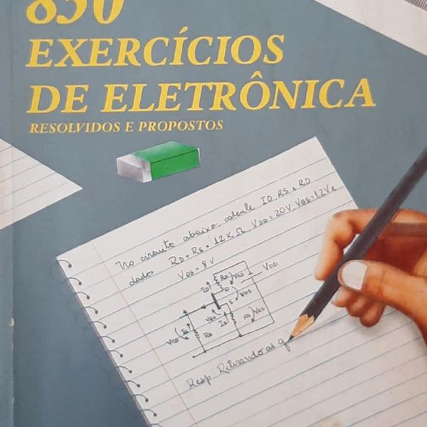 Livro 850 Exercícios de Eletrônica Ed Érica