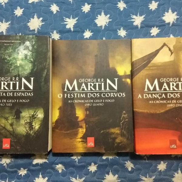 Livros Game of Thrones (GOT) 3,4 e 5