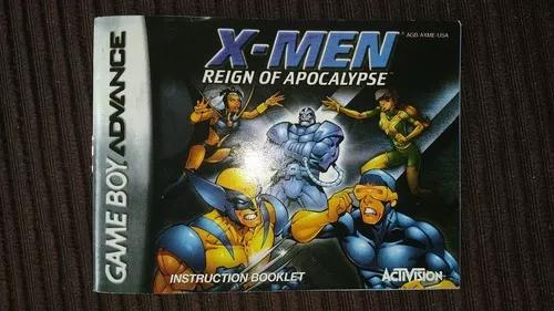 Manual Original X-men: Reign Of Apocalypse Gba