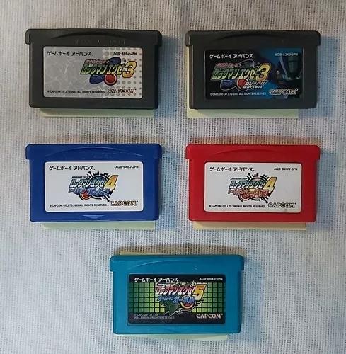 Mega Man (rockman Exe) Game Boy Advance - Lote 5 Cartuchos