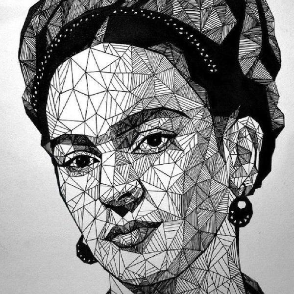 Placa Decorativa Frida Kahlo