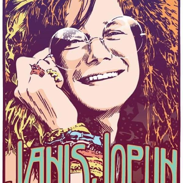 Placa Decorativa Janis Joplin