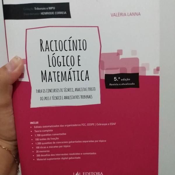 Raciocínio Lógico e Matemática para MP e Tribunais.