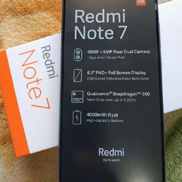 Redmi note7 64 gigas completo