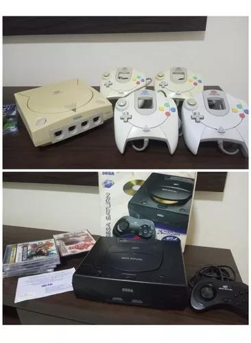 Sega Saturn Na Caixa + Sega Dreamcast Completo